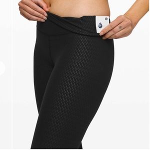 lululemon Align Pant 28" sz 0 Diverge Emboss Black